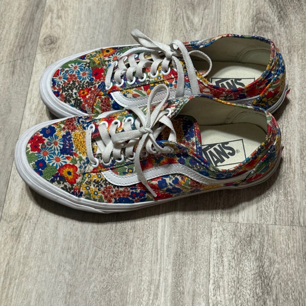 Vans Liberty Fabrics x Old Skool Patchwork Floral - Multi' 7.5 mens womens 9 - Picture 3 of 6